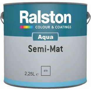 Ralston Aqua Semi-Mat BTR шовковиста напівматова емаль, 2.25 л 000242 фото
