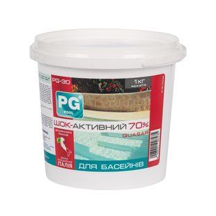 Шок хлор активний 70% в гранулах PG-30 Clorocal, 1 кг PG-30.1 фото