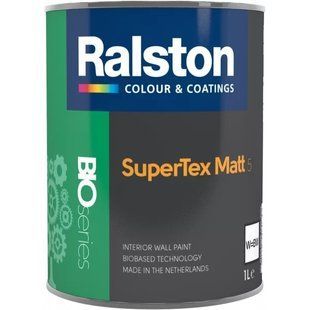 Ralston Super Tex Matt 5W/BW, фарба для внутрішнього застосування, 1 л 000196 фото