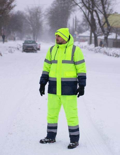 Штани утеплені сигнальні INSIGHT WINTER FLASH жовті hi-viz/темно-сині, L H4 C20527/XXXLH4 фото