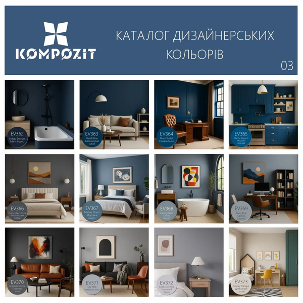 Фарба інтер'єрна KOMPOZIT INTERIOR 7, 14 кг 4 820 085 742 895 фото