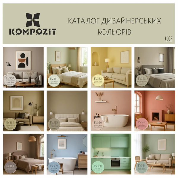 Фарба інтер'єрна KOMPOZIT INTERIOR 7, 14 кг 4 820 085 742 895 фото