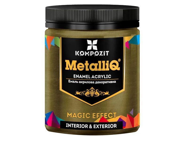 Емаль акрилова Kompozit MetalliQ "Римське золото" 0,5 кг 4 820 085 742 581 фото