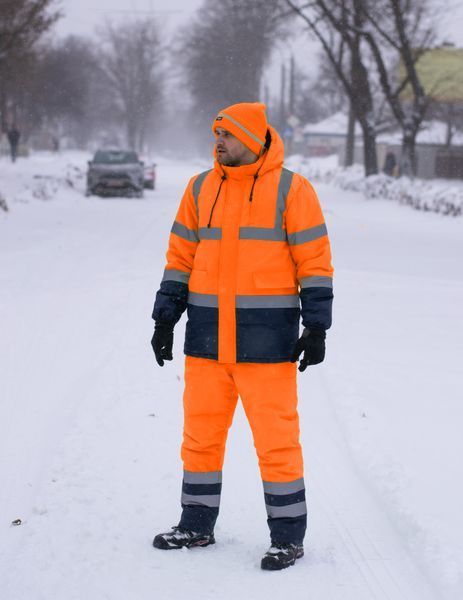 Куртка утеплена сигнальна INSIGHT WINTER FLASH помаранчева hi-viz/темно-синя, L H4 C20424/XXXLH4 фото