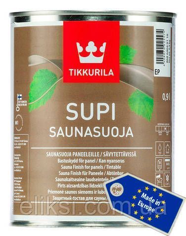 Захисний засіб Tikkurila Supi Saunasuoja (Тиккуріла Супі Саунасуоя) 0,9 л 86864040110 фото