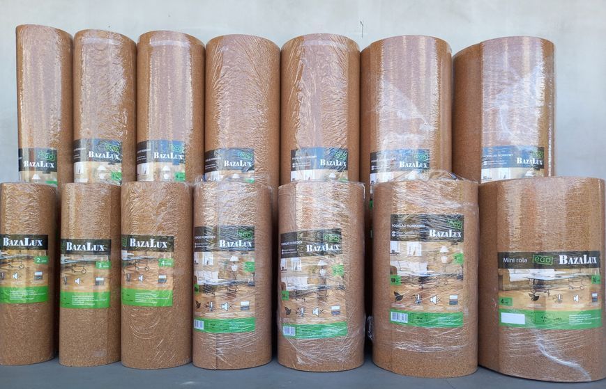 Eco Bazalux&nbsp;Mini rola 8мм (8x0,5м) коркова підкладка під ламінат, паркет, лінолеум 88050-4 фото