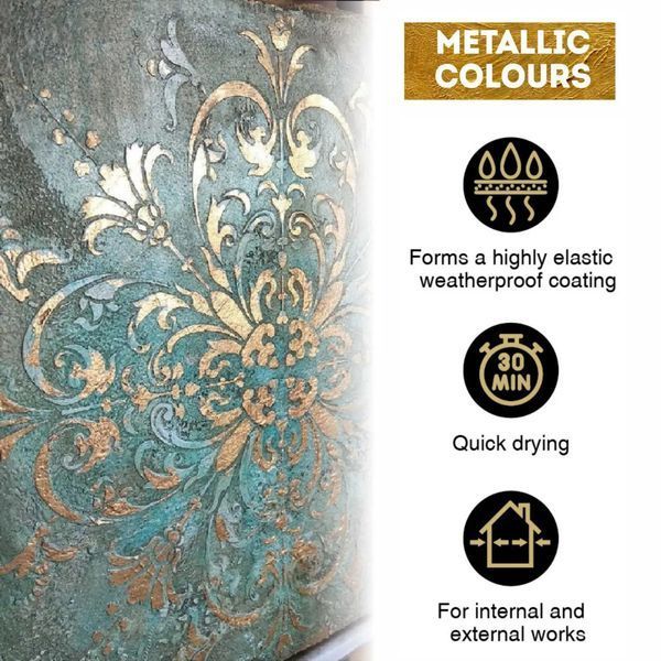 Емаль акрилова Kompozit MetalliQ Бронза 0,5 кг 4 820 085 741 737 фото
