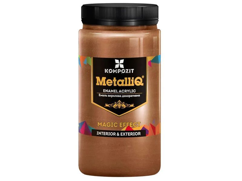 Емаль акрилова Kompozit MetalliQ Бронза 0,9 кг 4 820 085 741 744 фото