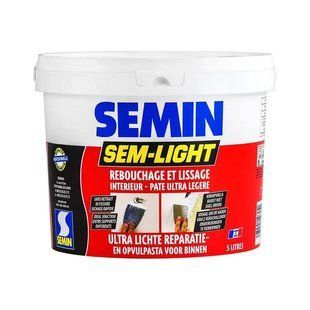 Надлегка безусадкова шпаклівка для закладення тріщин SEMIN SEM LIGHT 5 л 000002 фото