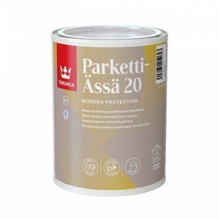 Напівматовий лак для підлоги Tikkurila Parketti Assa, 1 л 539140010 фото