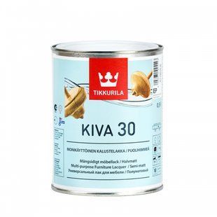 Напівматовий лак для меблів Tikkurila Kiva 30 ЕР 0,9 л 85564040110 фото