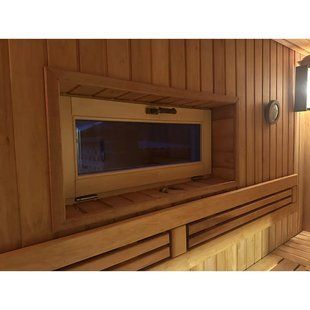 Вікно для сауни Tesli "Преміум" відкидне 1000х500 010205 фото