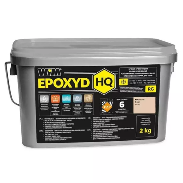 Заповнювач швів епоксидний WIM EPOXYD HQ 1/41 карамель 2 кг 2/60 фото