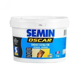 Готова полімерна шпаклівка для надтонкої фінішної обробки SEMIN OSCAR, 5 кг 000277 фото