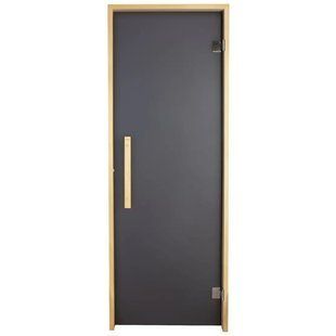 Двері для лазні та сауни Tesli Lux Graphite 1900х700 016165 фото