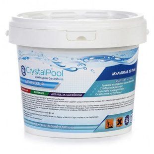 Таблетки хлору для басейну&nbsp;Crystal Pool MultiTab 4-in-1 Small 5 кг 2930853506 фото