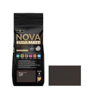 Затирка для швов WIM NOVA FUGA MATT ФУГА Чорний 1/22 2 кг MATT1/00 фото