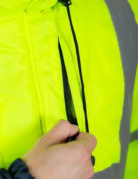 Куртка утеплена сигнальна INSIGHT WINTER FLASH жовта hi-viz/темно-синя, M H3 C20427/XXXLH4 фото