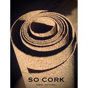 Підкладка коркова SO CORK 3 мм 4 м.кв/рулон під ламінат і паркет 3058-4 фото